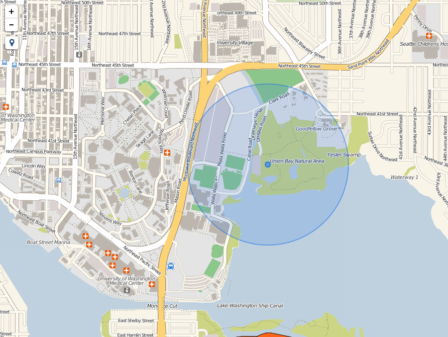 Leaflet locate extension.